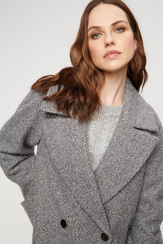 Dorothy Perkins Premium boucle Double breasted Long Coat 4