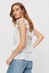 Dorothy Perkins Blue Floral Tiered Built Up Cami Top thumbnail 3