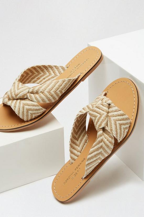 Dorothy Perkins Wide Fit Natural Finegan Woven Knot Sandal 3