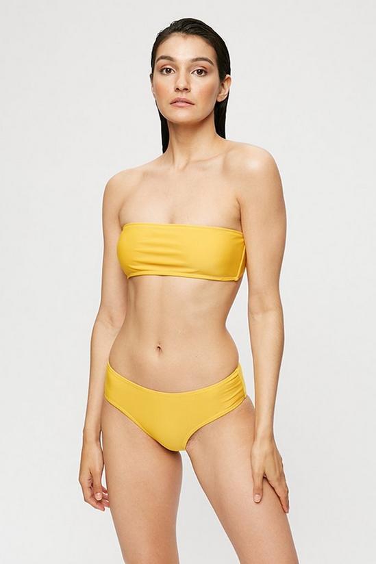 Dorothy Perkins Yellow Bandeau Bikini Top 1