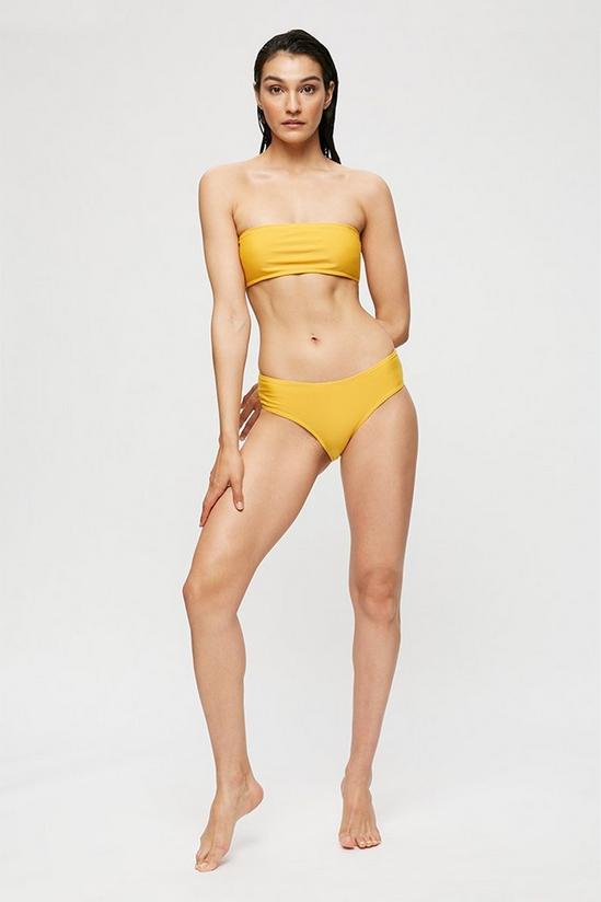 Dorothy Perkins Yellow Bandeau Bikini Top 2