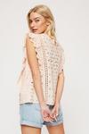 Dorothy Perkins Apricot Broderie Shell Top thumbnail 3