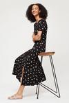 Dorothy Perkins Tall Black Floral Jersey Midi Dress thumbnail 2