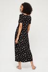 Dorothy Perkins Tall Black Floral Jersey Midi Dress thumbnail 3