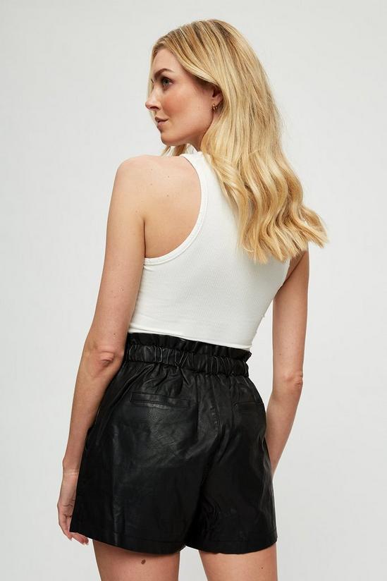Dorothy Perkins Faux Leather Shorts 3