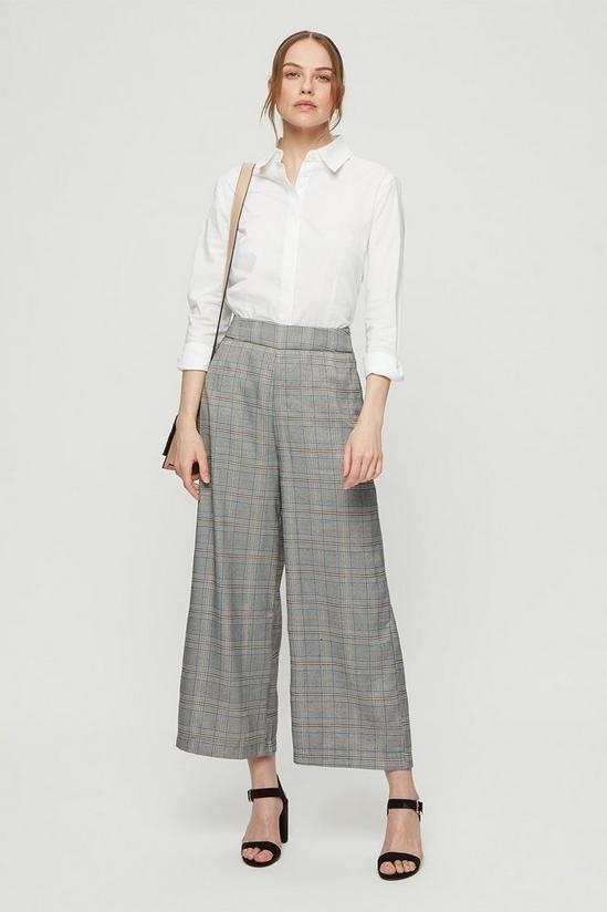 Dorothy Perkins Check Crop Wide Leg Trousers 2
