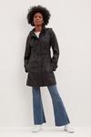 Dorothy Perkins Tall Check Lined Belted Raincoat thumbnail 1