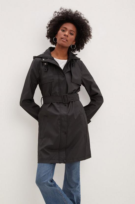 Dorothy Perkins Tall Check Lined Belted Raincoat 2
