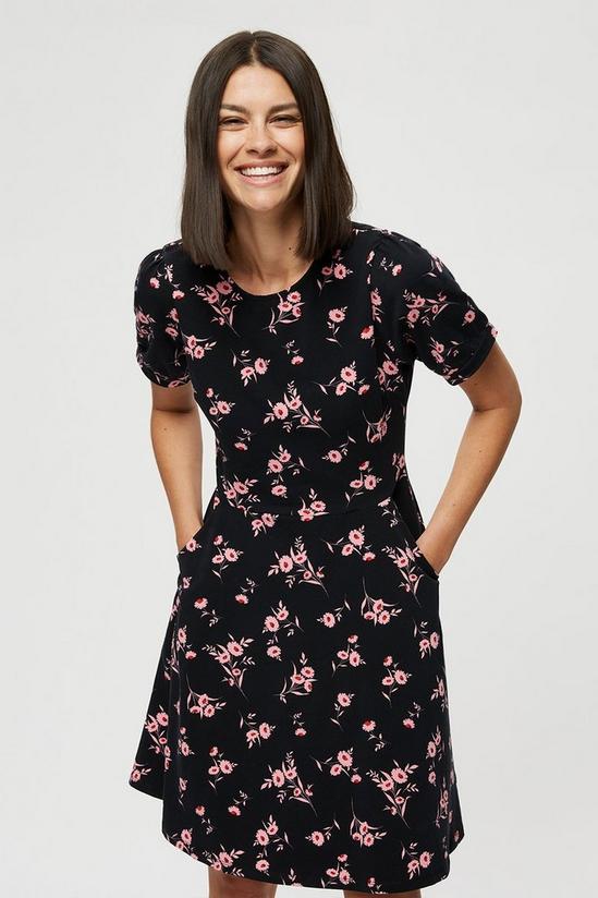 Dorothy Perkins Pink Ditsy Floral Cotton T-shirt Dress 1