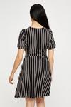 Dorothy Perkins Stone Black Stripe Cotton T-Shirt Dress thumbnail 3