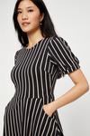 Dorothy Perkins Stone Black Stripe Cotton T-Shirt Dress thumbnail 4