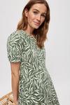 Dorothy Perkins Khaki Zebra Cotton T-Shirt Dress thumbnail 4