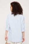 Dorothy Perkins Chambray White Stripe Oversized Linen Shirt thumbnail 3