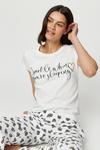 Dorothy Perkins Sparkle When Sleeping Short Sleeve T-Shirt And Pyjama Pants thumbnail 4