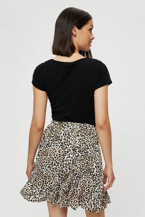 Dorothy Perkins Leopard Mini Wrap Skirt 3
