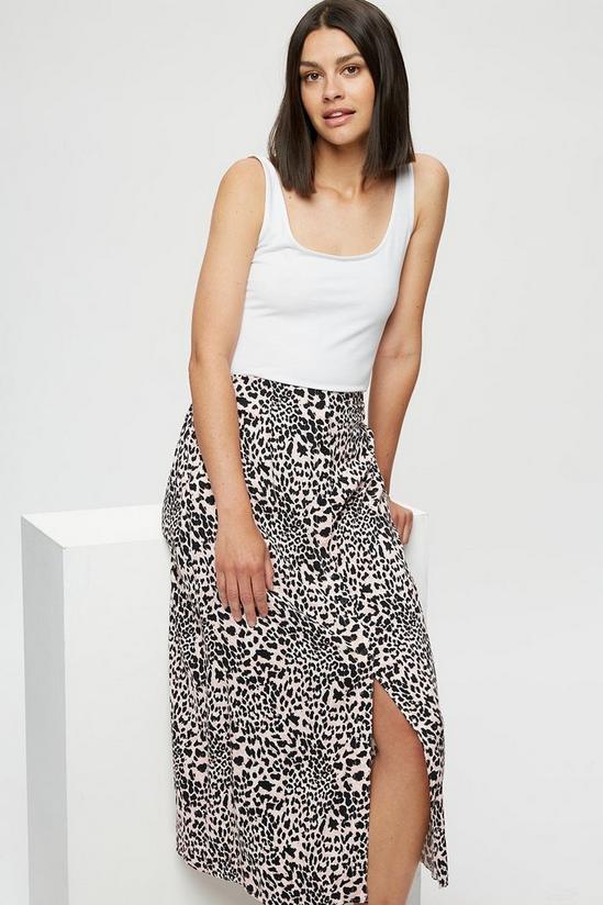 Dorothy Perkins Leopard Button Midaxi Skirt 4