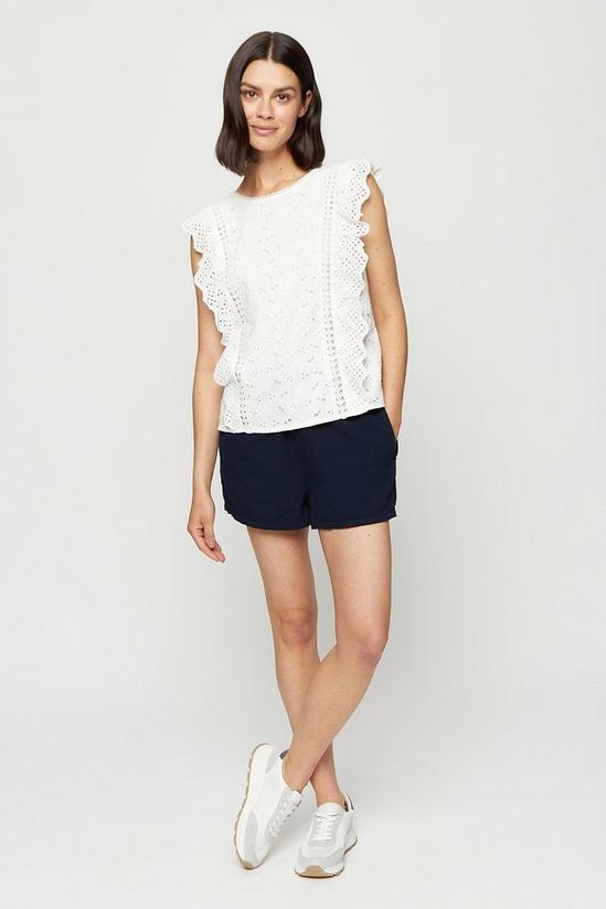 Dorothy Perkins Ivory Broderie Shell Top 2