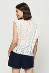 Dorothy Perkins Ivory Broderie Shell Top thumbnail 3