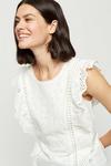 Dorothy Perkins Ivory Broderie Shell Top thumbnail 4