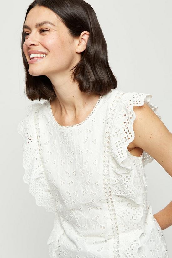 Dorothy Perkins Ivory Broderie Shell Top 4