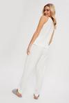 Dorothy Perkins White Waffle Vest And Cuff Pant thumbnail 3