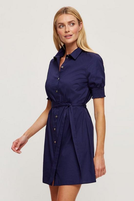 Dorothy Perkins Navy Mini Shirt Dress 2