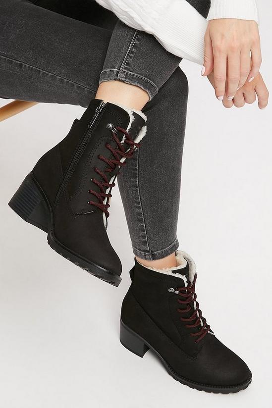 Dorothy Perkins Love Our Planet Cindy Lace Up Heeled Boot 3