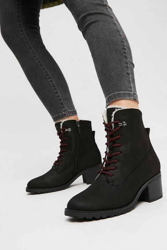 Dorothy Perkins Love Our Planet Cindy Lace Up Heeled Boot 4