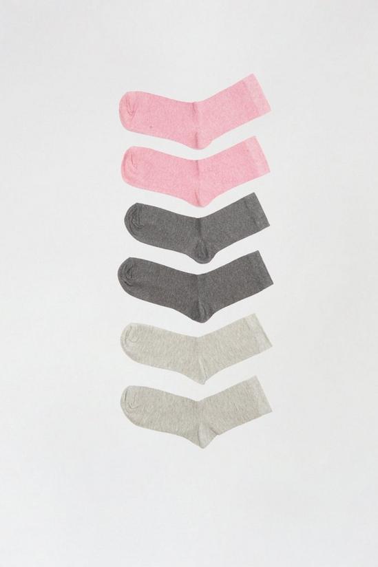 Dorothy Perkins 5 Pack Blush And Grey Ankle Sock 2
