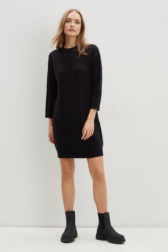 Dorothy Perkins Cable Knitted Jumper Dress 2