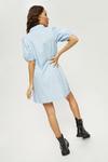 Dorothy Perkins Petite Chambray Poplin Shirred Shirt Dress thumbnail 3