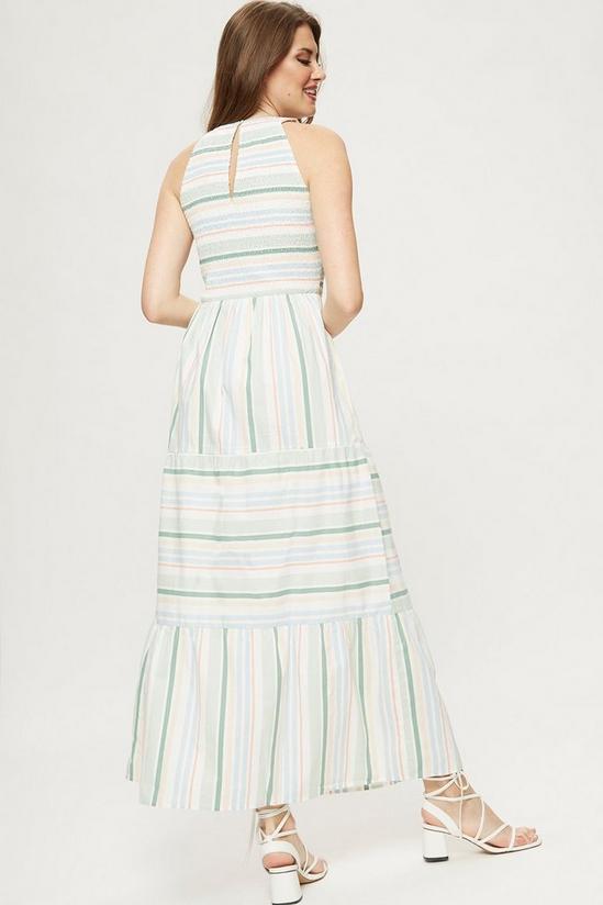 Dorothy Perkins Tall Pastel Stripe Halterneck Midaxi Dress 3