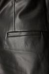 Dorothy Perkins Black Faux Leather Tailored Single Breasted Blazer thumbnail 5