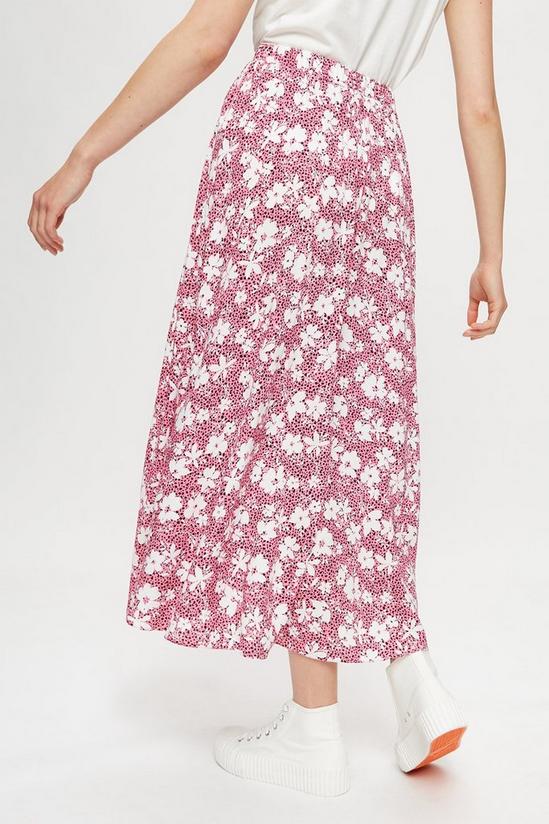 Dorothy Perkins Multi Print Wide Hem Fit And Flare Skirt 3