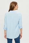 Dorothy Perkins Blue Long Sleeve Button Front Shirt thumbnail 3