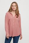 Dorothy Perkins Pink Long Sleeve Button Front Shirt thumbnail 1