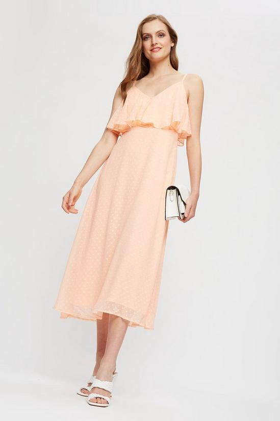 Dorothy Perkins Pink Frill Top Strappy Maxi Dress 2