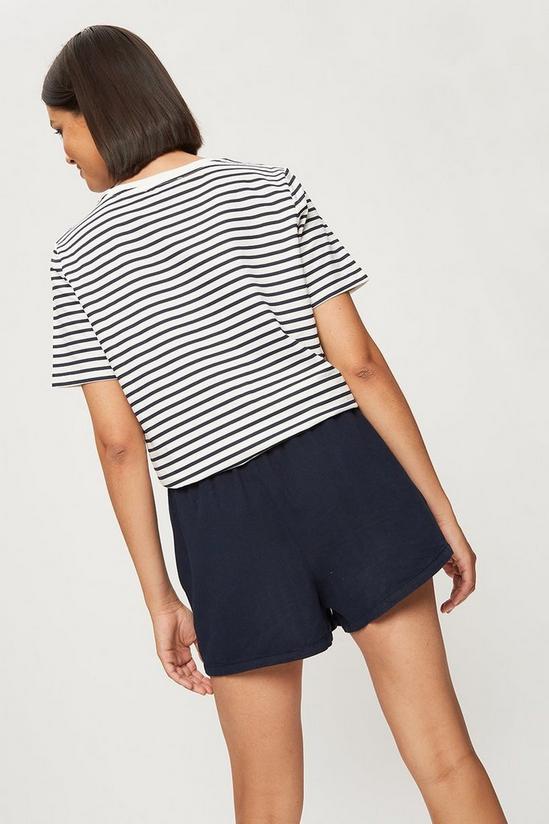 Dorothy Perkins Stripe Embroidered Los Angeles T-Shirt 3