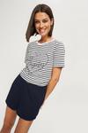 Dorothy Perkins Stripe Embroidered Los Angeles T-Shirt thumbnail 4
