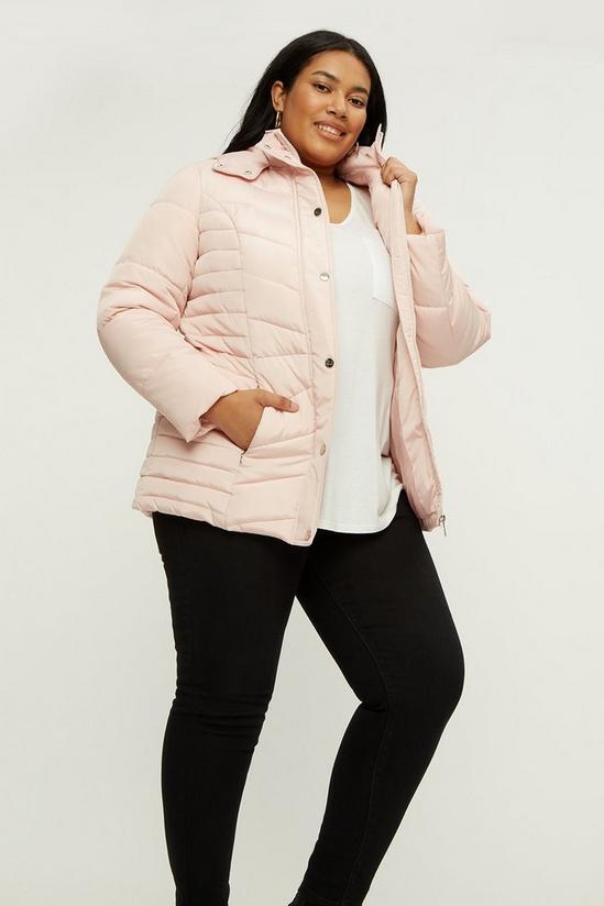 Dorothy Perkins Curve Quilted Short Padded Jacket 2