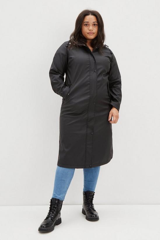 Dorothy Perkins Curve Longline Hooded Raincoat 2