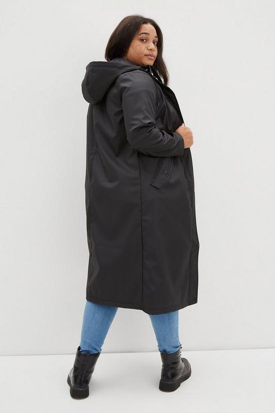 Dorothy Perkins Curve Longline Hooded Raincoat 3