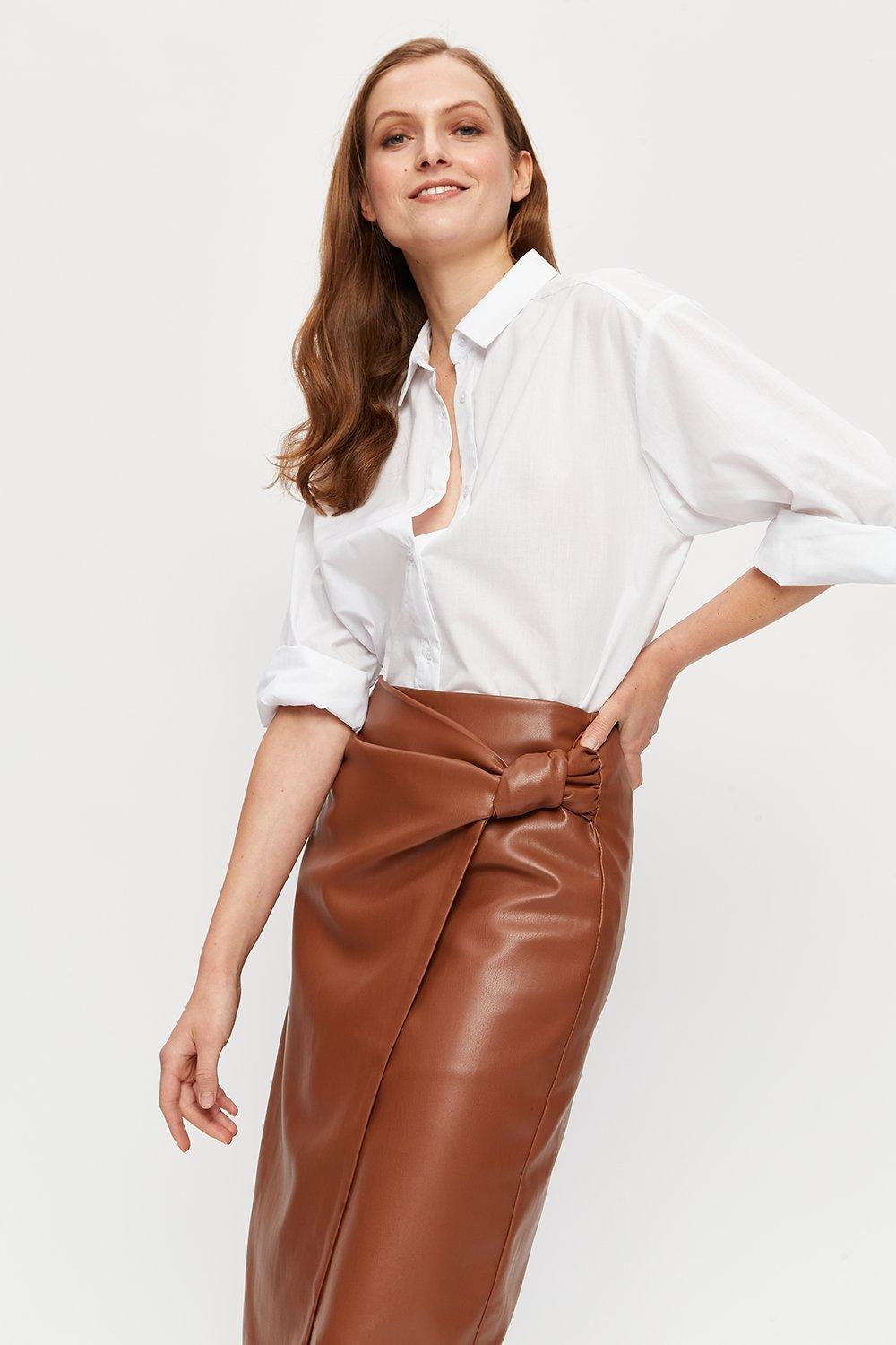 Dorothy perkins leather sale look skirt