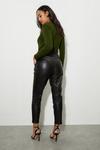 Dorothy Perkins Faux Leather Slim Paperbag Trousers thumbnail 3