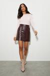 Dorothy Perkins Pocket Faux Leather Mini Skirt thumbnail 2