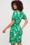 Dorothy Perkins Green Large Floral Button Dress thumbnail 3