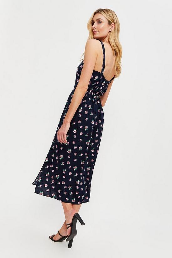 Dorothy Perkins Tall Navy Floral Strappy Maxi Dress 3
