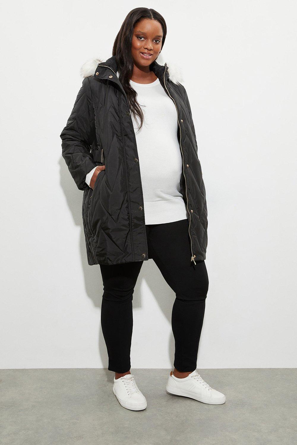 Maternity plus size winter coat sale