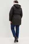 Dorothy Perkins Curve Zig Zag Quilted Long Padded Coat thumbnail 3
