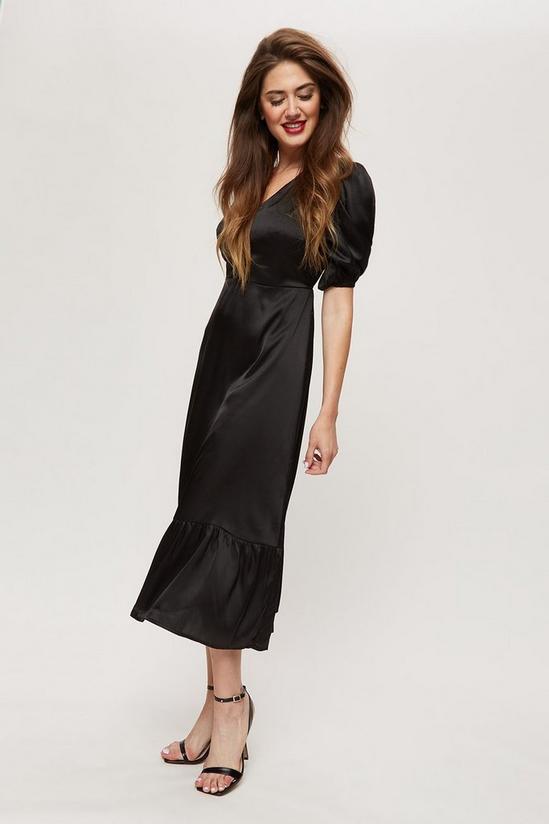 Dorothy Perkins Tall Black Button Front Midaxi Dress 2